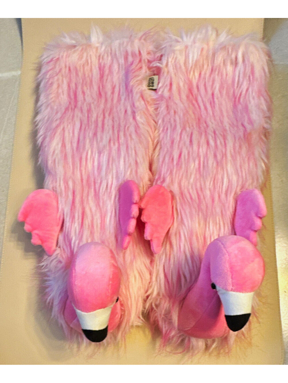 Oooh Geez! Pink Flamingo Non-Skid Slippers